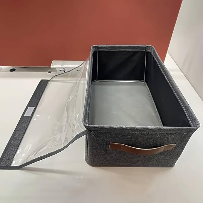 Folding Fabric Linen Storage Boxes Closet Organizer.