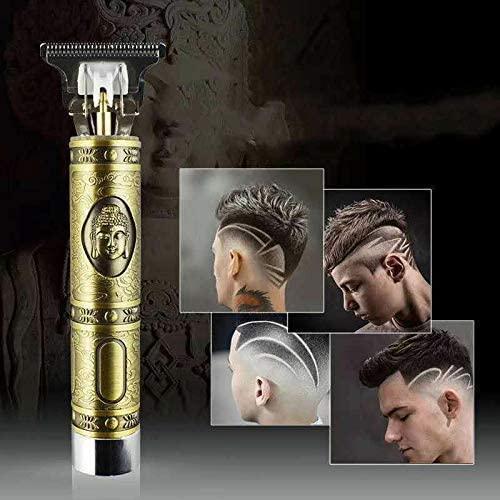 Hair Trimmer For Men Buddha Style Trimmer with Professional Hair Clipper and Adjustable Blade Clipper(Golden).