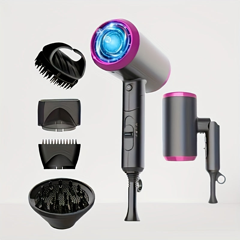 NNETM Hair Dryer with High Power Foldable Travel (1800W)